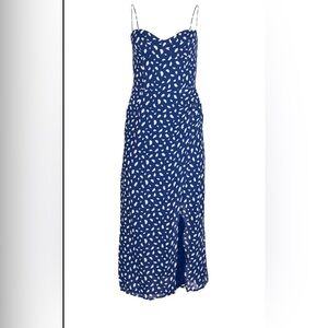 Reformation Kourtney dress moray blue size 6